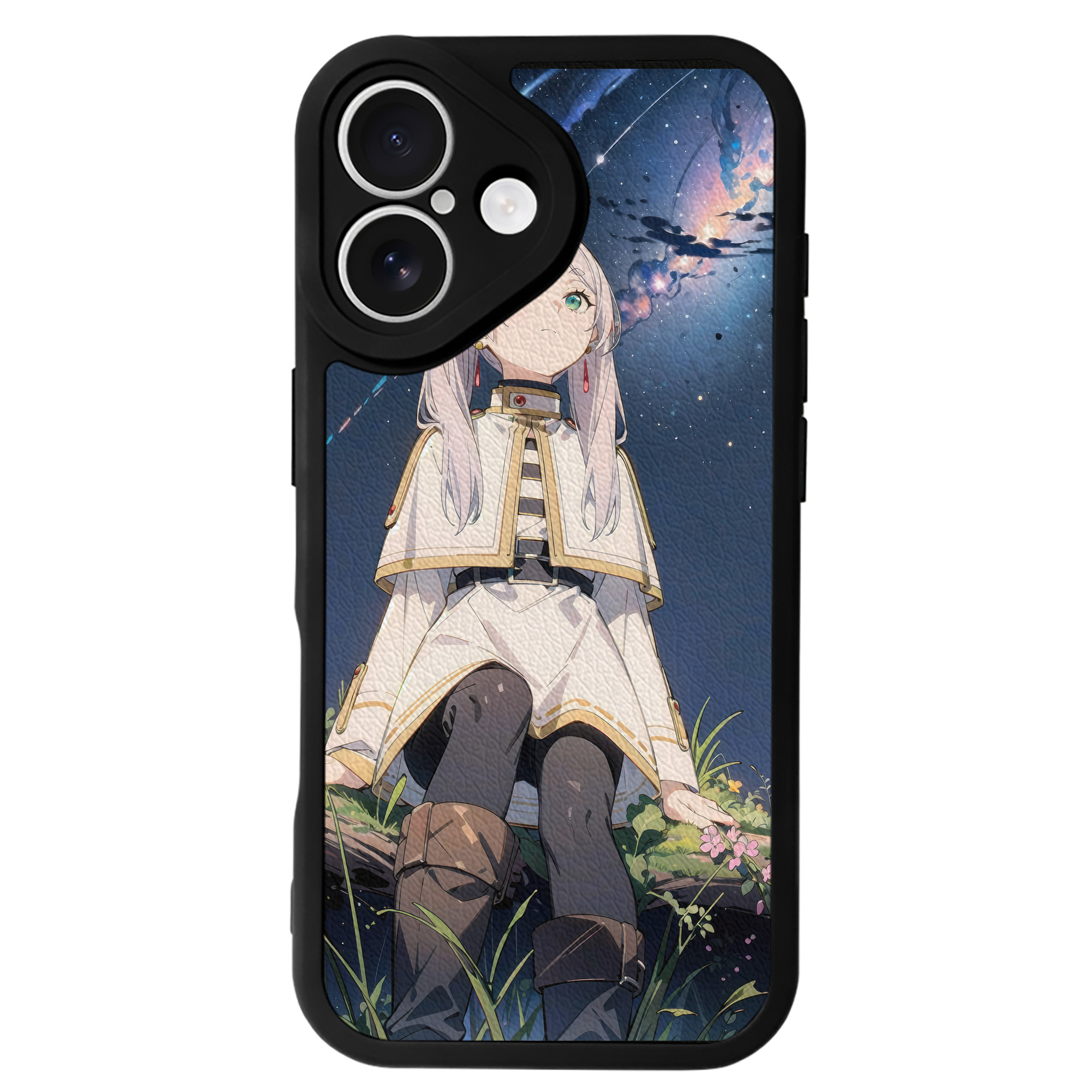 （画像用） 葬送のフリーレン Frieren 【iPhone 16シリーズ対応】シリコンスマホケース（レザー調） 材質：シリコン